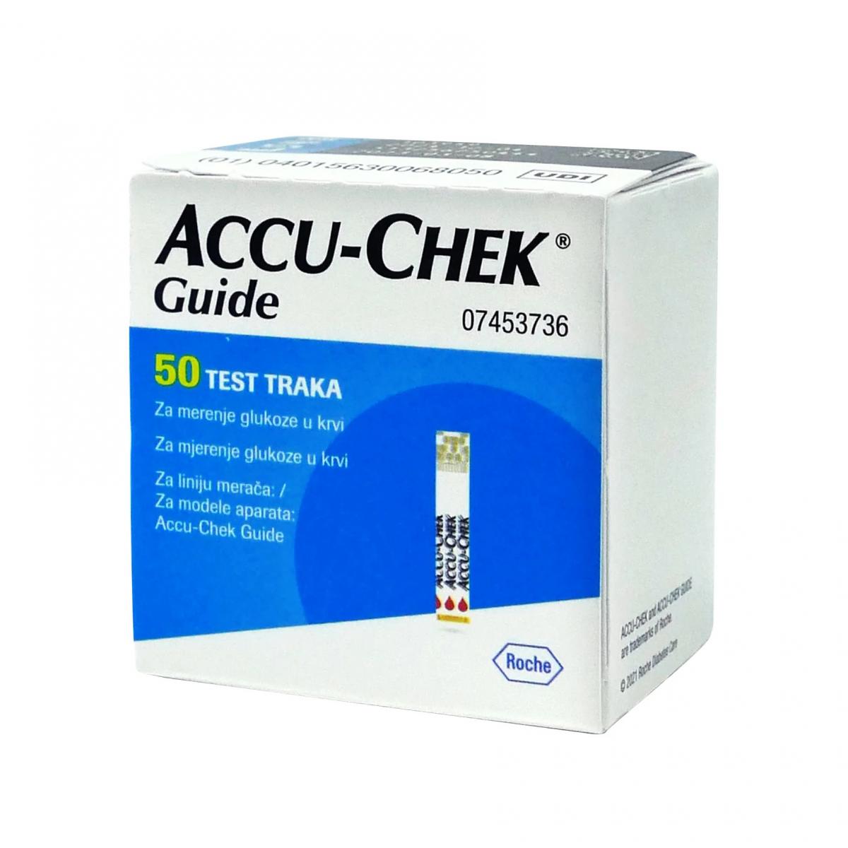 Accu-Chek Guide 羅氏智航血糖試紙 一盒共50張 [平行進口]